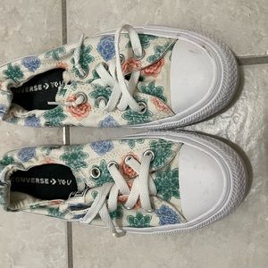 Floral Converse slip on